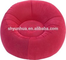 inflatable flocked arm chair