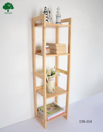 wooden pine shelf for bookshelf