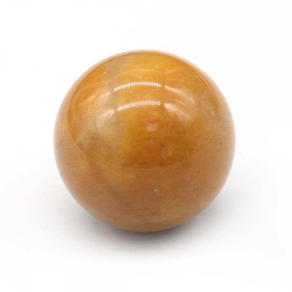 20 mm Yellw Jade Chakra Balls para alivio del estrés Meditación Balancio de decoración del hogar Bulks CRISTAL Specas pulidas