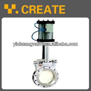 flange pneumatic operated knife gate valve