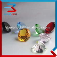 Colored 40mm Crystal glass Fake Diamonds for Table Decoration