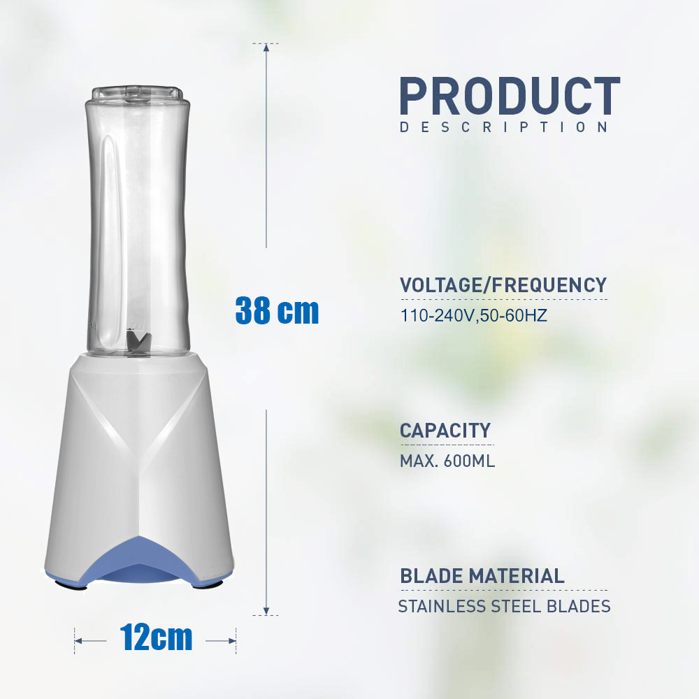 600ML Hot Selling Fruit Mixer Mini Small Personal Portable Blender