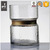 Alibaba Cheap Wholesale clear cylinder glass vase with copper ring around neck