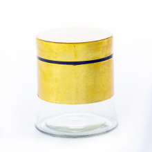 gold ice spice jar storage jar glass bottle 800ml big plastic clear jar set kitchen home