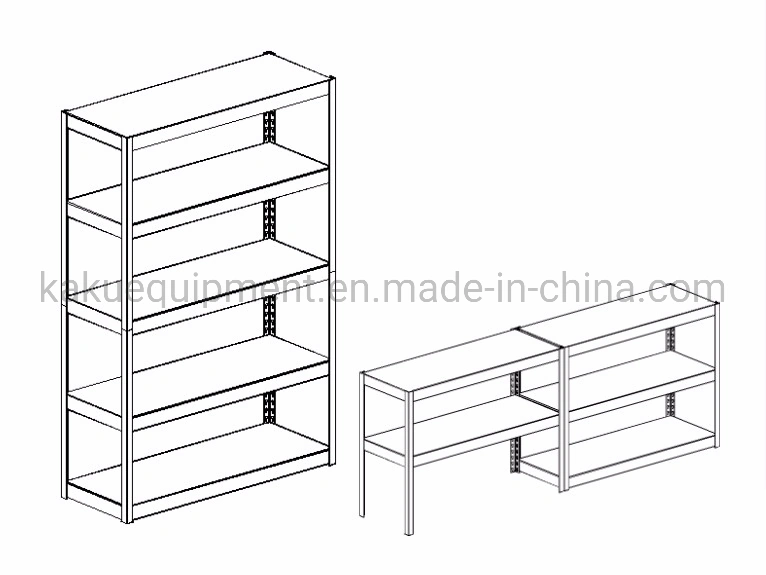 Light Duty Angle Storage Shelving Metal Display Racks