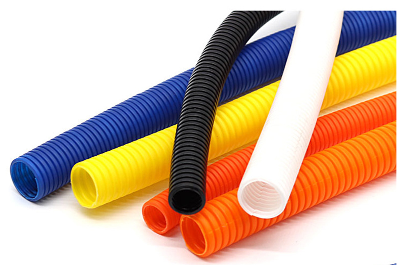 black color large diameter PE bellows plastic thread car hose