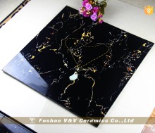 600x600mm Glazed Porcelain Floor Tile,Black Gold Tile