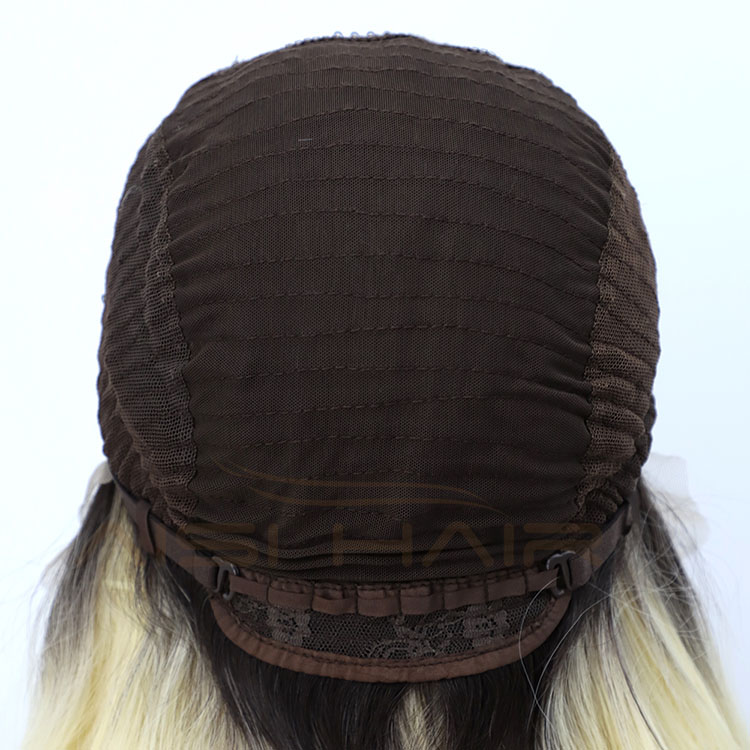 Aisi Hair Top Quality Long Wavy Curly Body Wave Ombre Blonde Lace Frontal Synthetic Hair For Black Women Lace Front Wig
