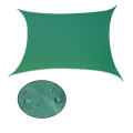 Grön rektangulär 3x4m vattentät solskugga segel