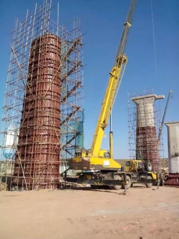 Round Steel Column Precast Concrete Pier Formwork System