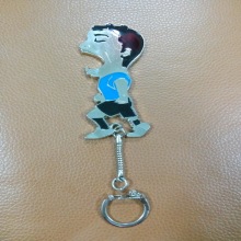 Promotional Athlete Shaped Bottle Opener Keyrings