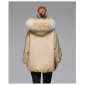 Trendy Clothing Women's Puffer Coats with Fur Hood