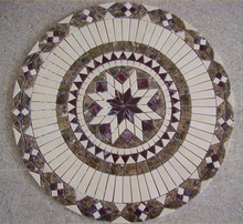 Indoor marble mosaic pattern table top