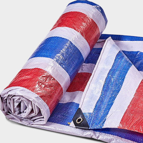 Red Blue White Stripe Tarpaulin