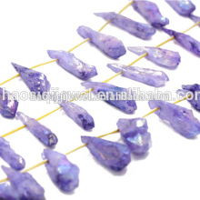 natural rough quartz crystal point pendants for jewelry necklaces 2017