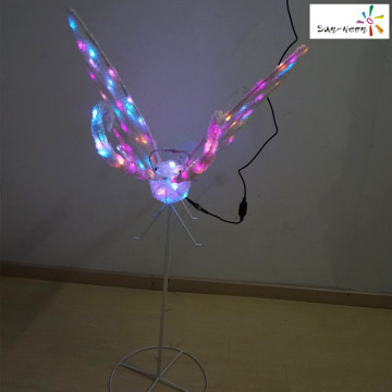 High quality flying artificial lighted butterfly decorations with cheap price