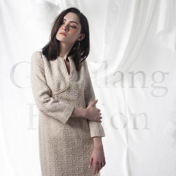 Cappotto in cashmere in stile abito