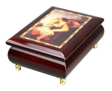 Artistic Wooden Boxes for Jewellery with Oil Painting Design