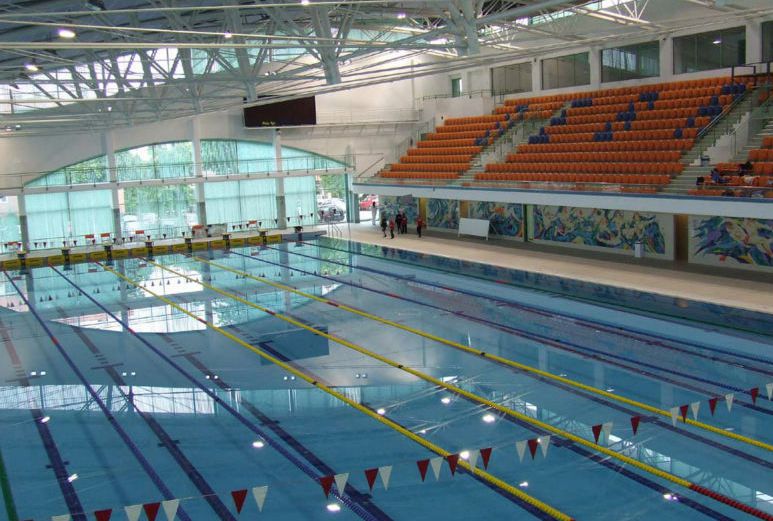 CE Certification long span steel structure swimming pool cover