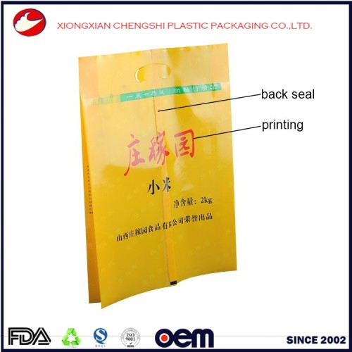 Accept Custom Order and Plastic Material rice packaging