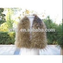 2015 Fashion Luxurious Raccoon Fur Collar for Jacket/ cheap ostrich feathers