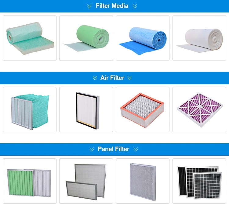 Papel de filtro de pintura para sala de pintura con gran capacidad de adsorción