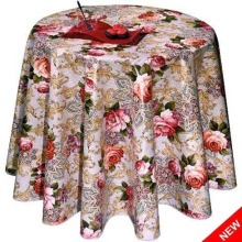 Pvc Printed fitted table covers Hour Table Runner