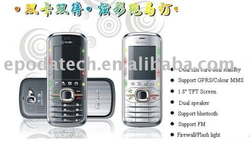 Cheap Dual Sim card Dual Standby mobile phone (ZT9118) (bluetooth+mp3+mp4+camera)