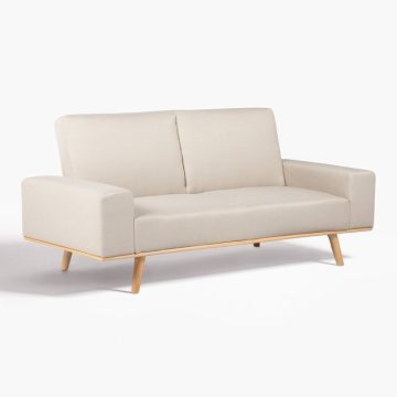 fabric sofas with wooden legs for small livingroom