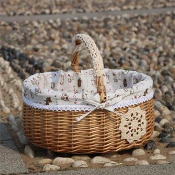 unique holiday wicker gift baskets with handle