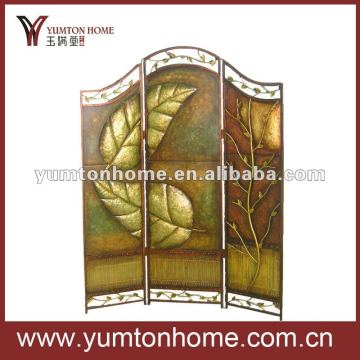 Decorative Metal Leaves Folding Screens