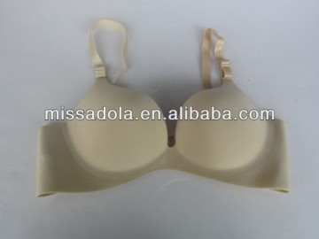 Women sexy seamless bras beige color