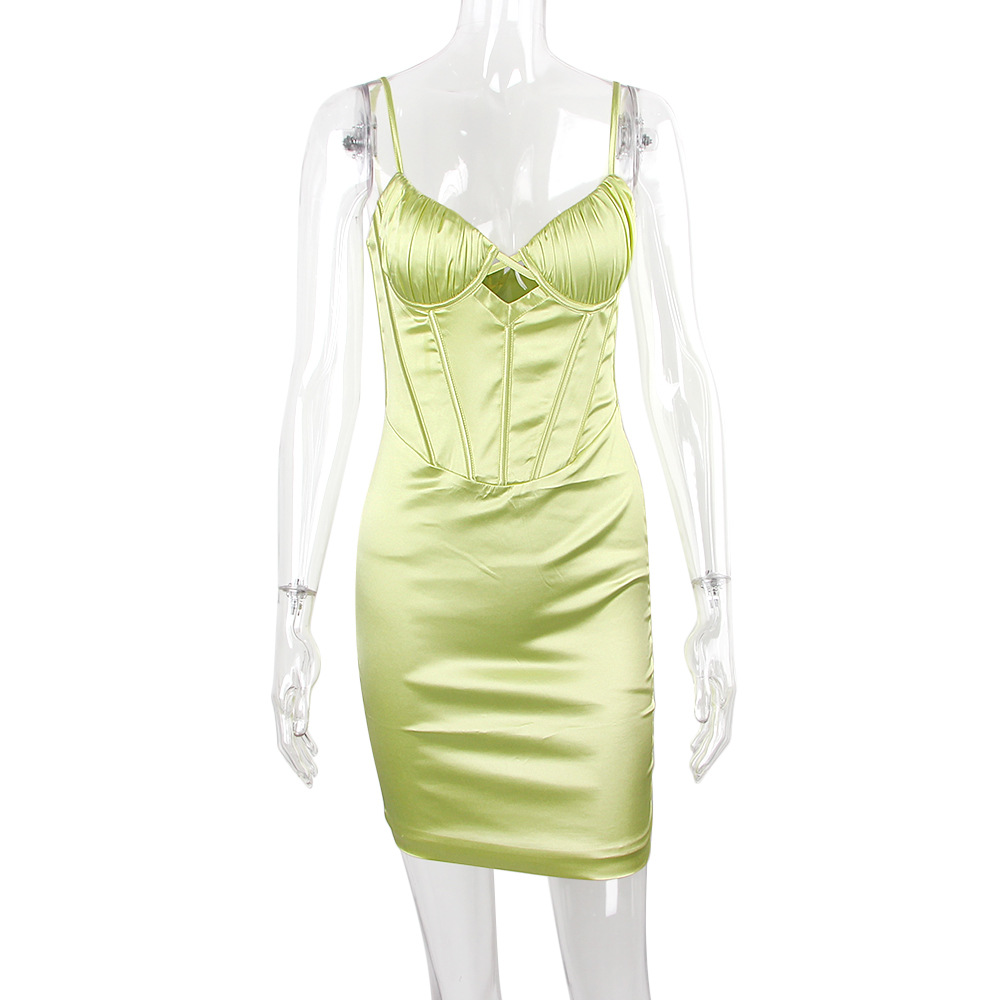 Green Slip Dress