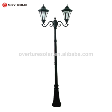 2-light solar post lights /solar led garden lights/solar lighting system for path patio park