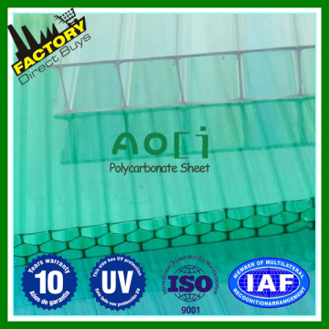 Ten Years Warranty Polycarbonat Honeycomb/Cellular Hollow Sheet