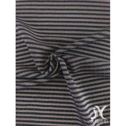 Nylon Shiny Stripe Jersey Knit