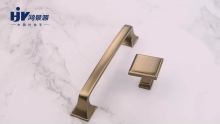 5'' Brushed Brass Gold Drawer Knobs Pull Handles