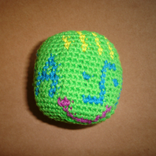 Hotsale Knitted Fabric Kick Ball with Logo, Promotional Knitted Hacky Sack Ball