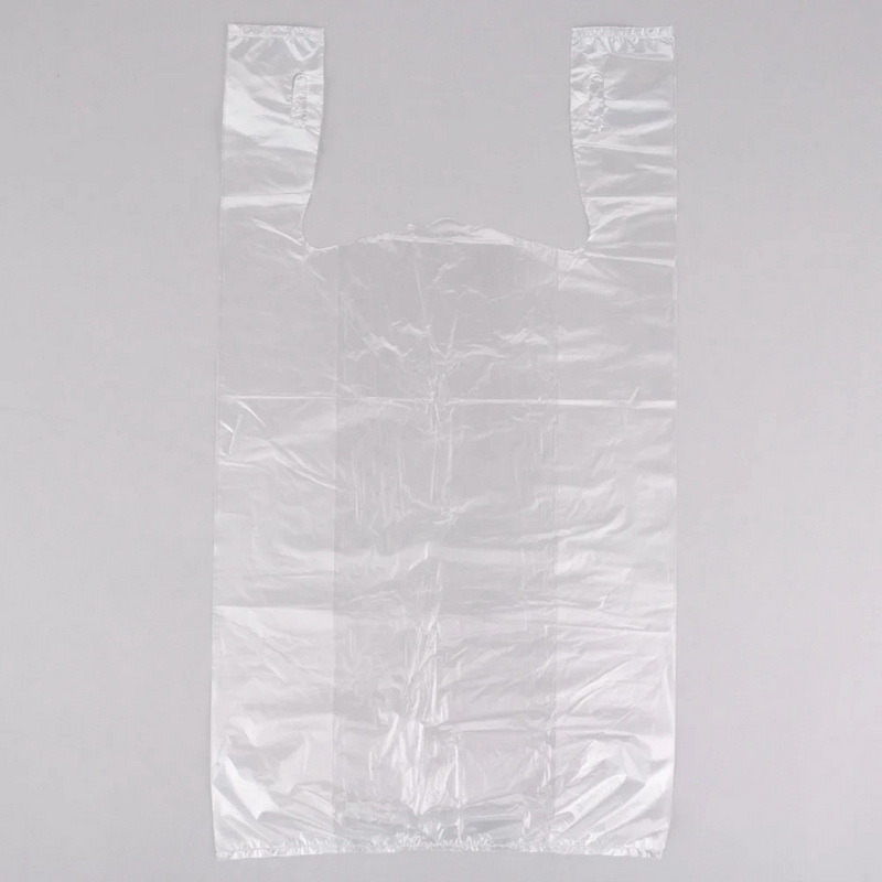 White Color Transparent Plastic Smiley T-Shirt Parcel Packaging Bag with Printing