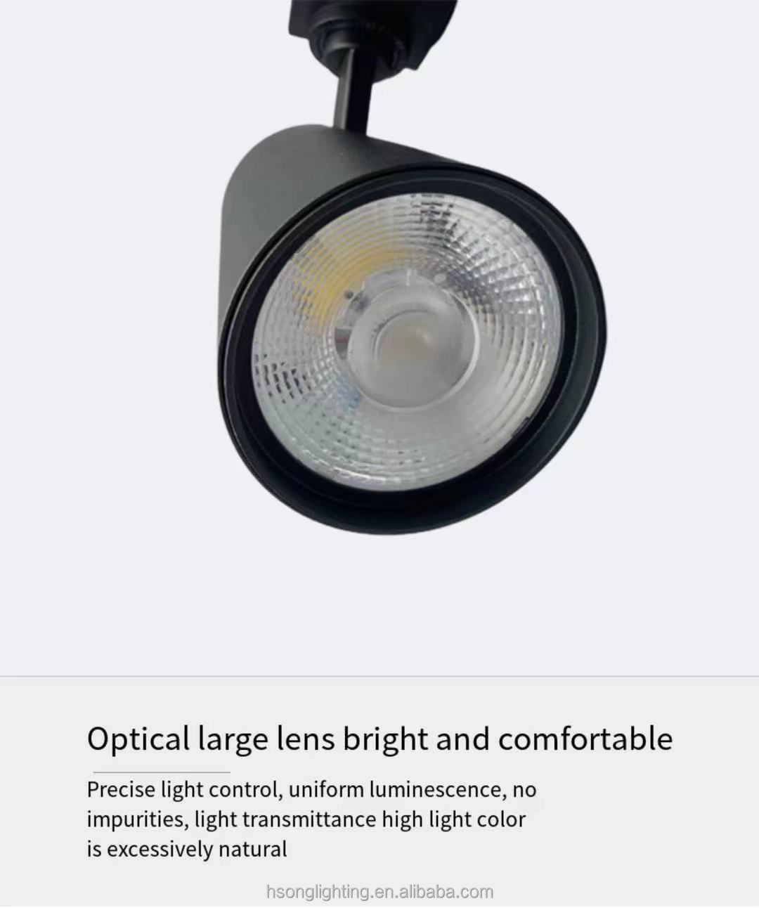 30W  high lumen led track spot light 2/3 wires Spotlights Magnetic COB Led Track light for commercial lighting