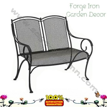Antique Wrought Iron Garden Bench