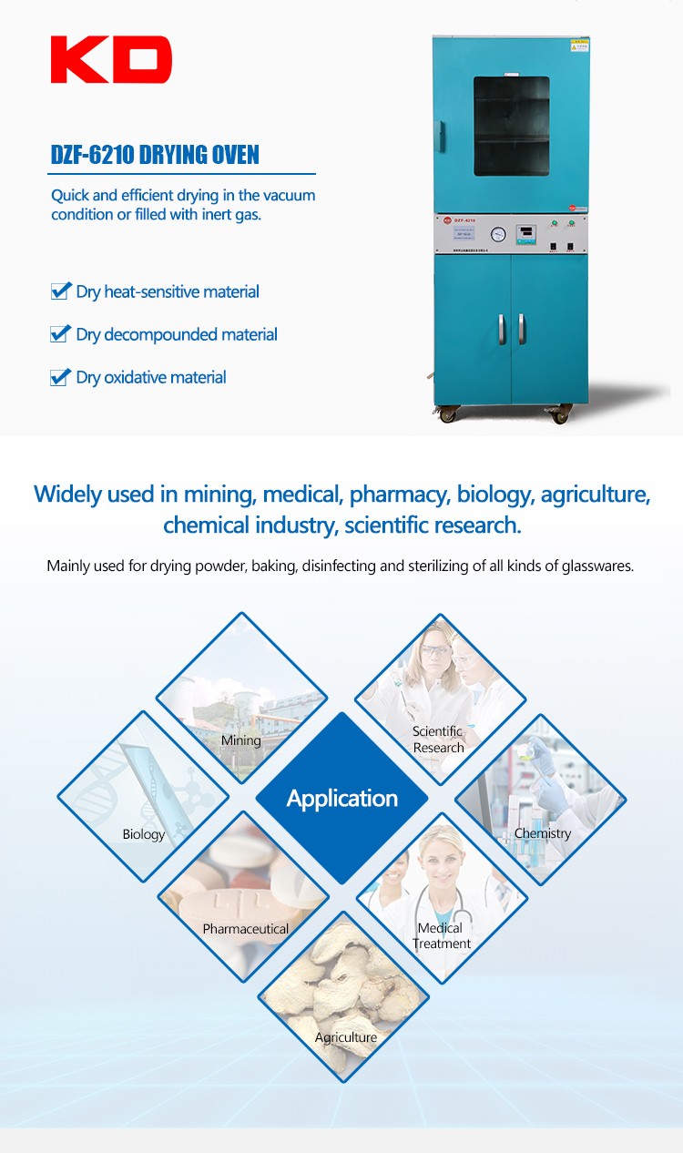 (KD) DZF-6210 Multifunction Vacuum Drying Oven for Lab