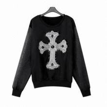 Pull-over Knitted/Beaded/Sequined Women's T-shirt
