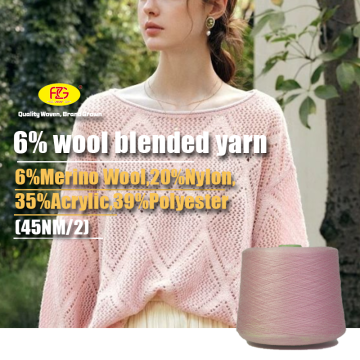 Polyester Blended Yarn for Weaving and Knitting