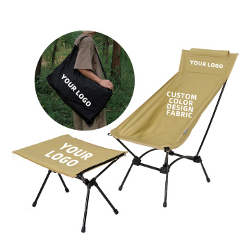 Portable Aluminum Moon Chairs - Lightweight Folding Camping Chairs for Beach, Hiking, and Parks
