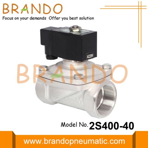 1.5 &#39;&#39; elektrische solenoïde waterklep roestvrij staal 220V