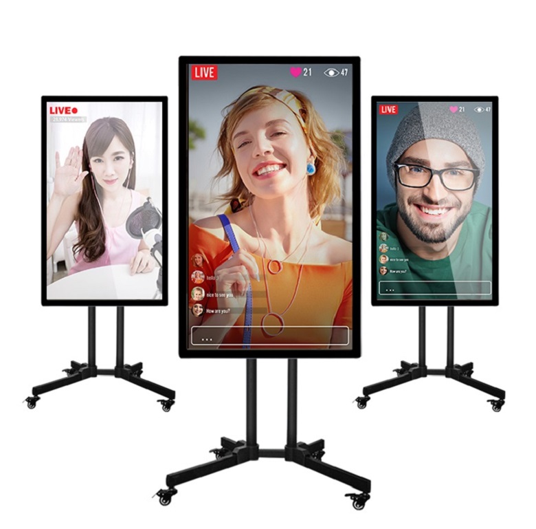 Video TV Siaran Langsung 4K Monitor