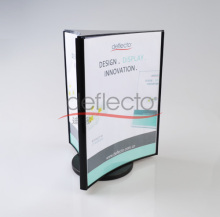 3 sides rotating menu holder/menu stand/sign holder- A4 black
