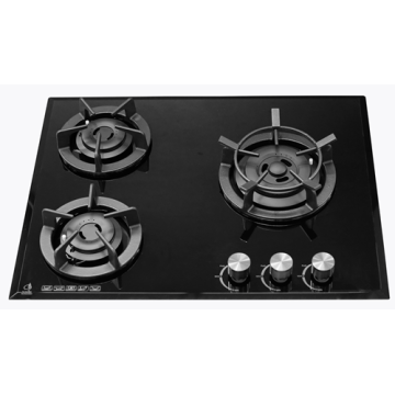 Slim White Glass Gas Cooktops