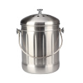 Compost Bin 1.0 Gallon Stainless Steel Kitchen Composter